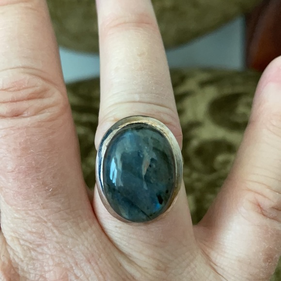 NWT Labradorite Sterling Silver Ring Size 7 - Picture 2 of 5